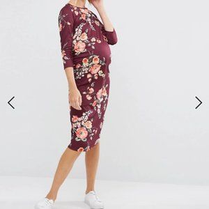 Bluebelle Maternity 3/4 Sleeve Floral Printed Body